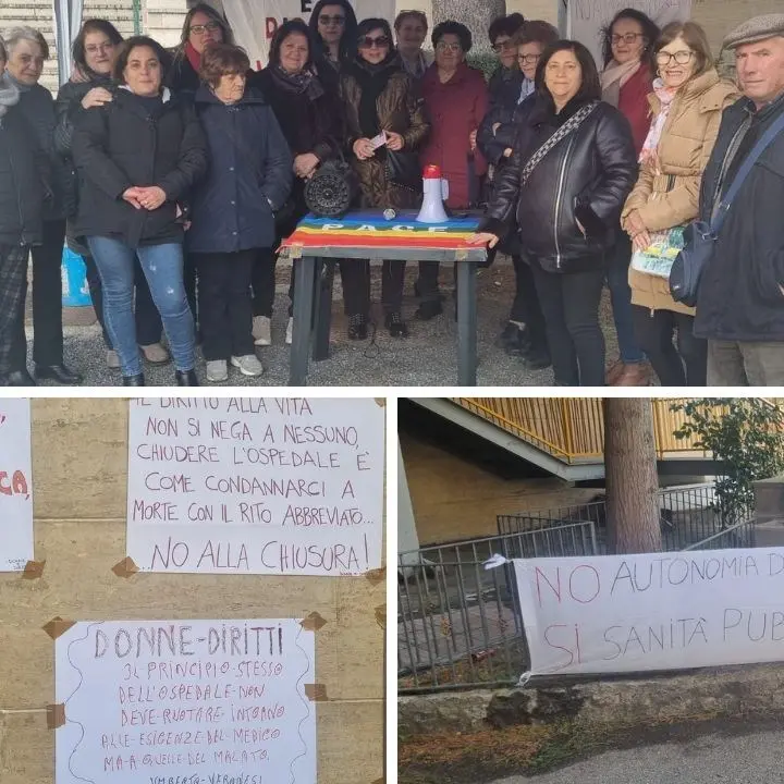 San Giovanni in Fiore, sit-in di protesta di Donne e Diritti davanti l’ospedale per la sanità