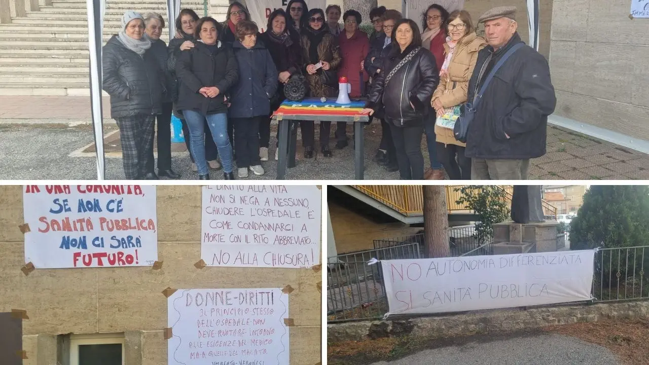 San Giovanni in Fiore, sit-in di protesta di Donne e Diritti davanti l’ospedale per la sanità