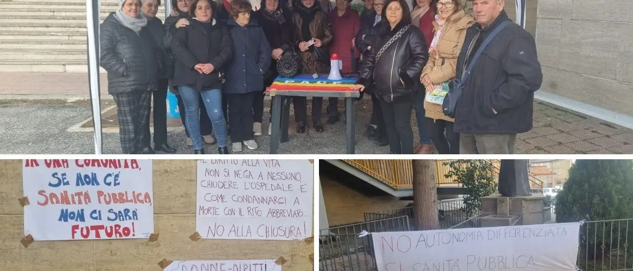 San Giovanni in Fiore, sit-in di protesta di Donne e Diritti davanti l’ospedale per la sanità