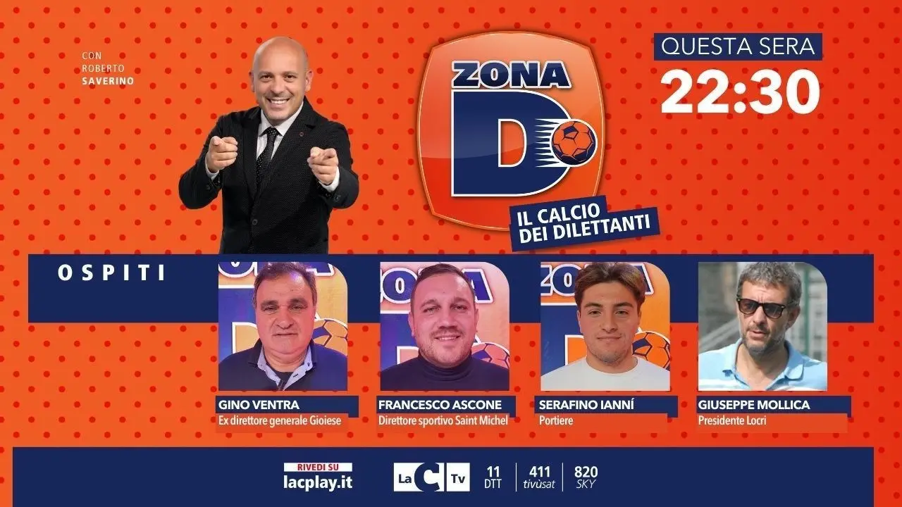 Gino Ventra, Francesco Ascone, Serafino Iannì e Giuseppe Mollica ospiti della nuova puntata di Zona D