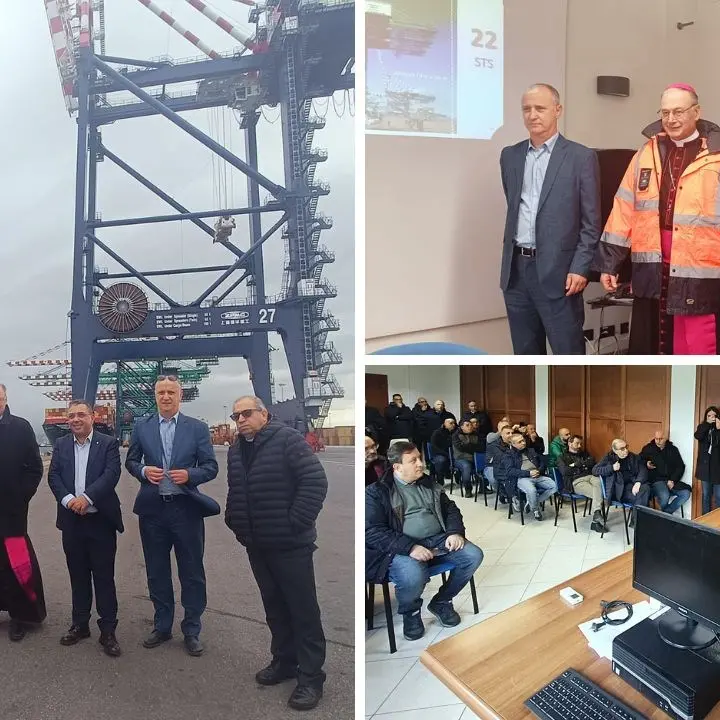 Alla diocesi di Oppido - Palmi arriva il nuovo vescovo Alberti, prima visita al porto di Gioia Tauro