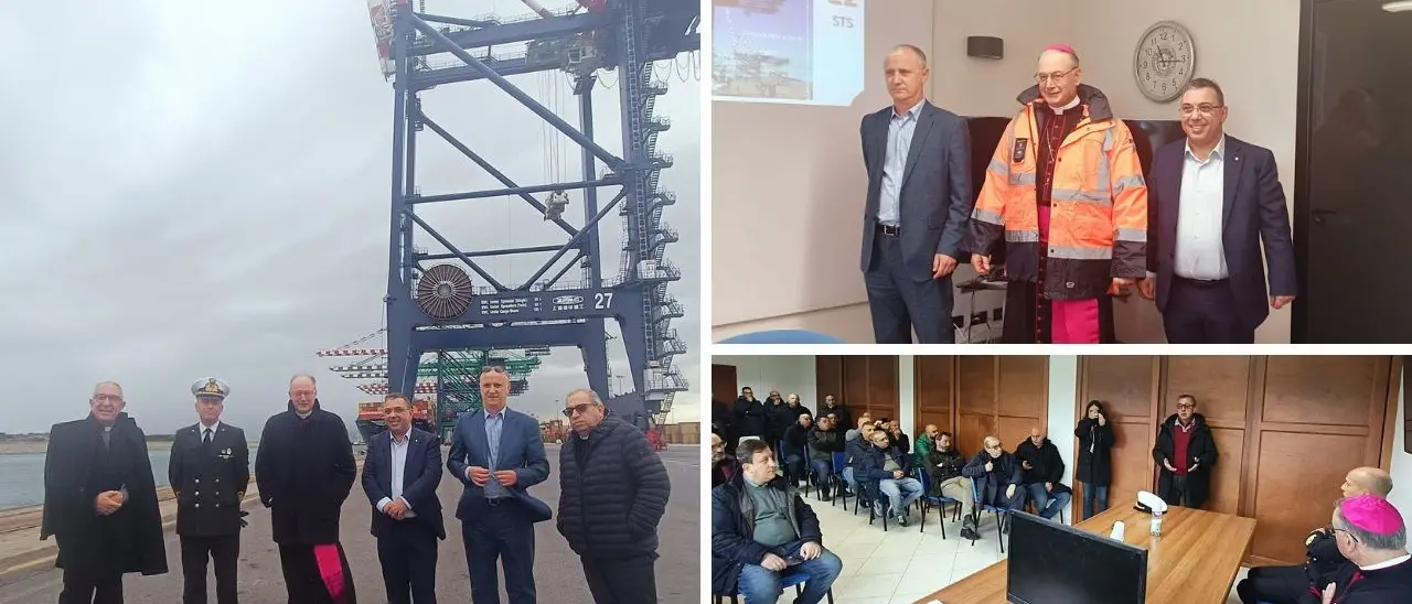 Alla diocesi di Oppido - Palmi arriva il nuovo vescovo Alberti, prima visita al porto di Gioia Tauro