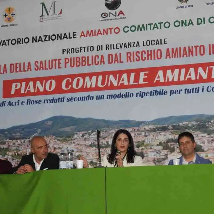 Acri e Rose tengono a battesimo il nuovo modello di Piano comunale amianto redatto dall’Ona Cosenza