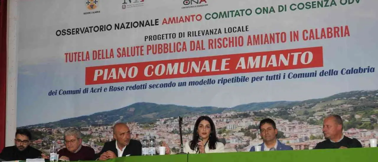 Acri e Rose tengono a battesimo il nuovo modello di Piano comunale amianto redatto dall’Ona Cosenza