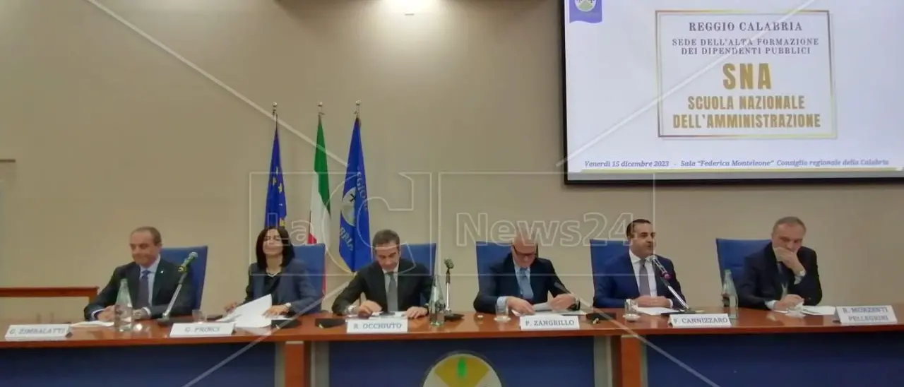 Reggio Calabria, inaugurata la Scuola Nazionale dell’Amministrazione. Zangrillo: «Attiva già da gennaio»