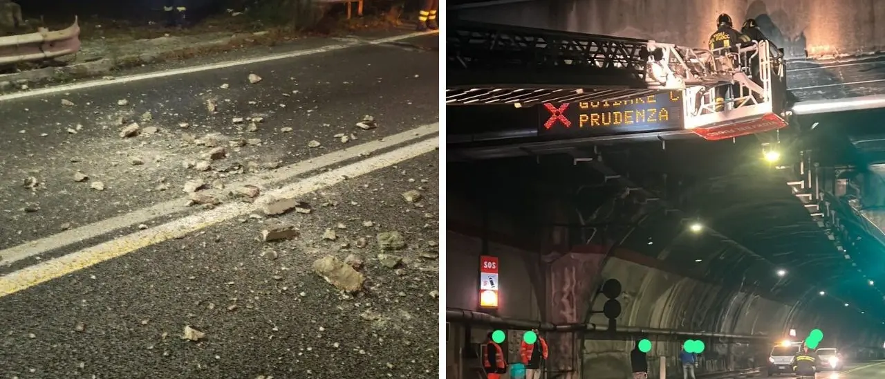 Strada Jonio-Tirreno, riaperta la galleria della Limina dopo la caduta di calcinacci