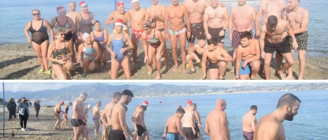 Villa San Giovanni, si rinnova il tradizionale tuffo di Capodanno nello Stretto