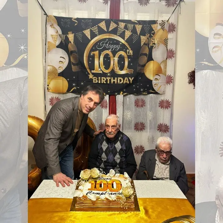 Catanzaro, nonno Salvatore compie 100 anni: gli auguri del sindaco Nicola Fiorita