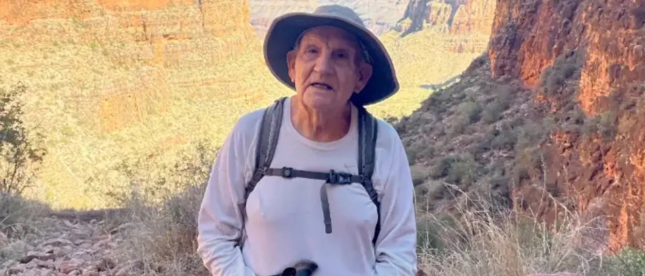 A 92 anni attraversa a piedi il Grand Canyon ed entra nel Guinness dei primati
