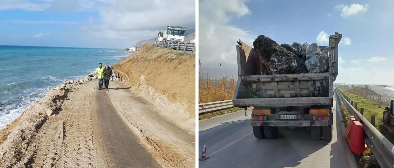 Riaperta la statale 18 ad Amantea dopo le mareggiate di dicembre