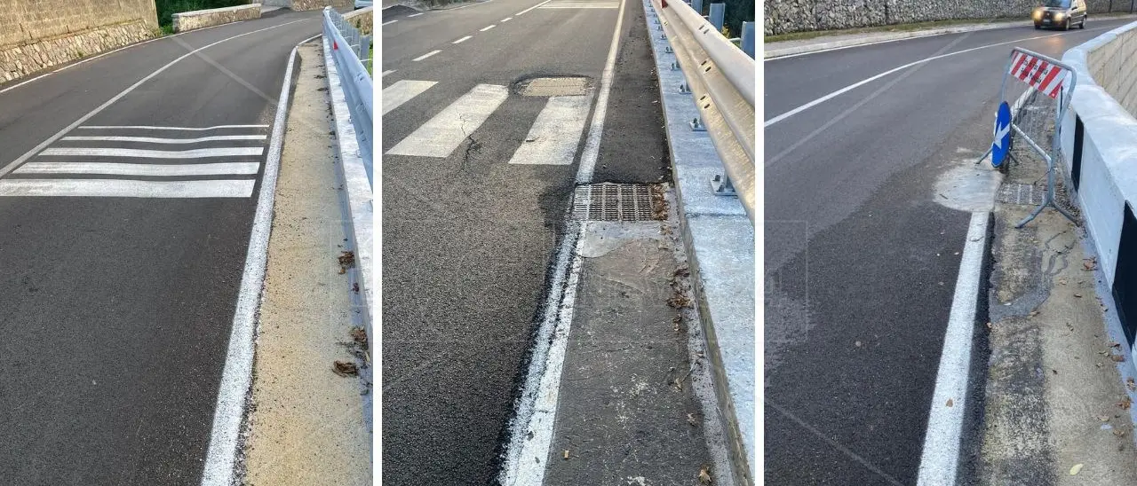 Vibo, la frana di Longobardi ricomincia a muoversi: nuovi avvallamenti dopo 5 mesi di strada off-limits e lavori per un milione