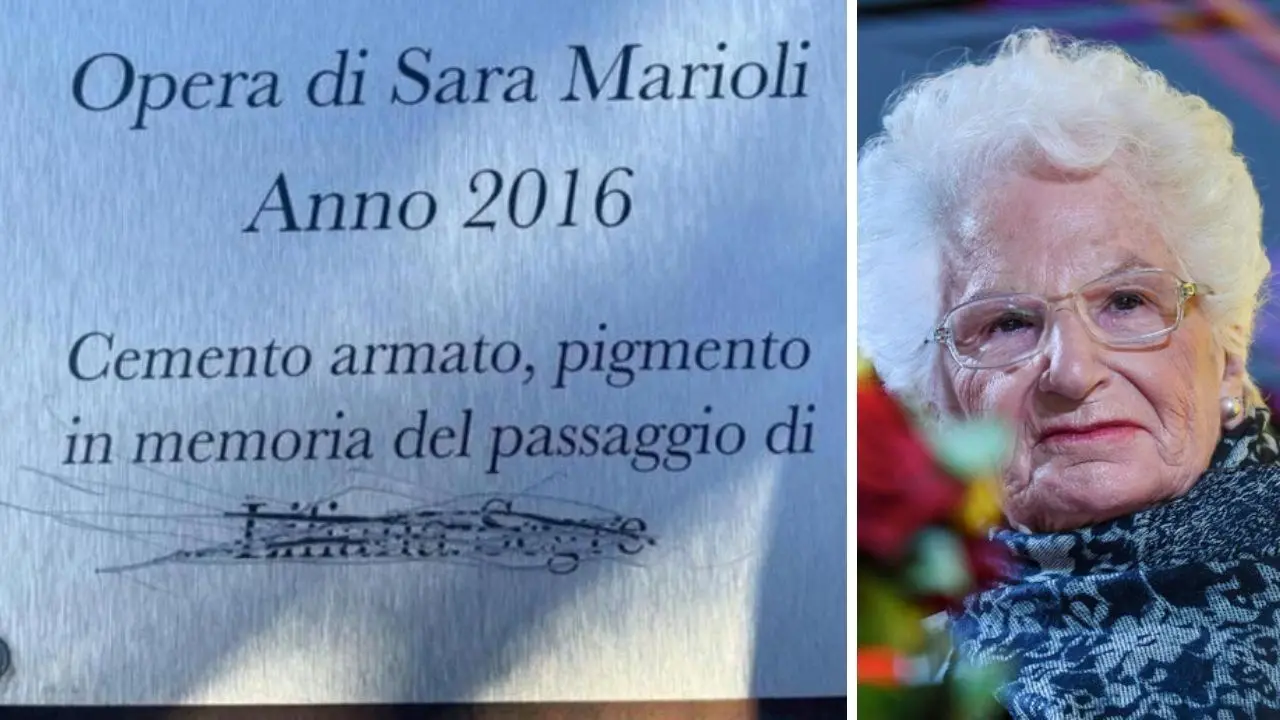 Targa dedicata a Liliana Segre vandalizzata nel Varesotto