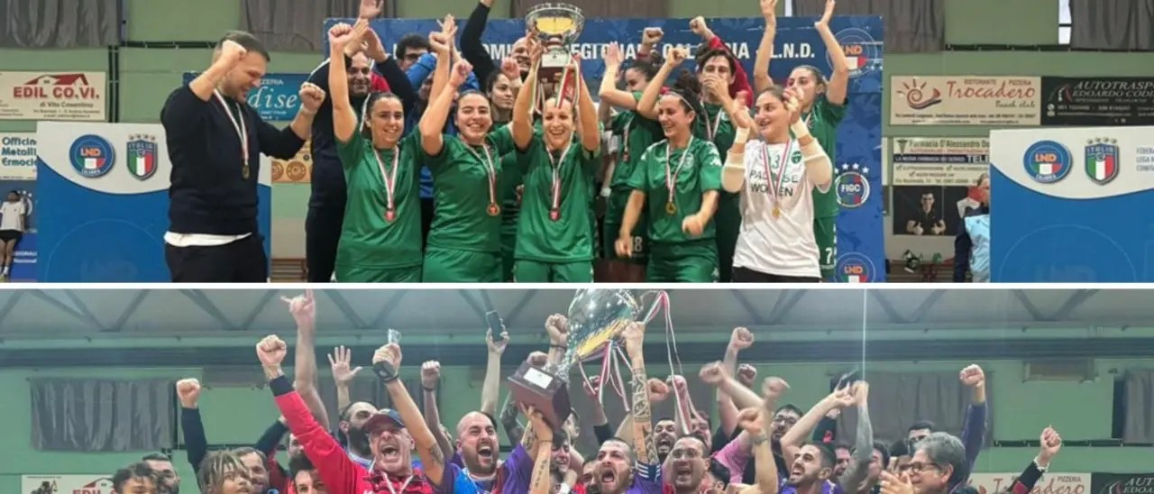 Coppa Italia calcio a 5, Palmese e Nausicaa trionfano e alzano al cielo il trofeo