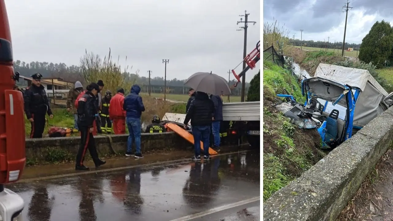 Drammatico incidente nel Catanzarese, camion si ribalta lungo la Ss18: un morto e un ferito