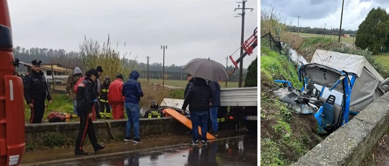 Drammatico incidente nel Catanzarese, camion si ribalta lungo la Ss18: un morto e un ferito
