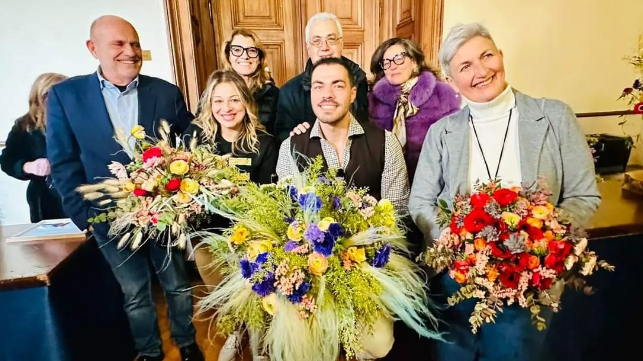 Palmi, la flower designer Roberta Angaló si piazza seconda al concorso Bouquet festival di Sanremo