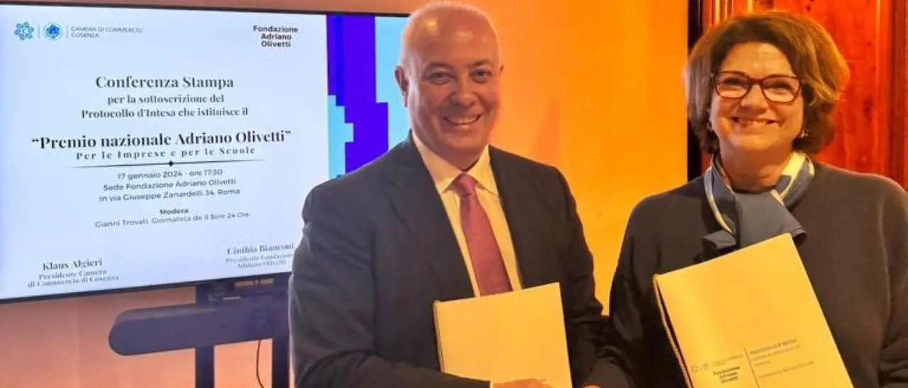 Cosenza, istituito il Premio Nazionale Adriano Olivetti. Algieri: «Fonte continua di ispirazione»