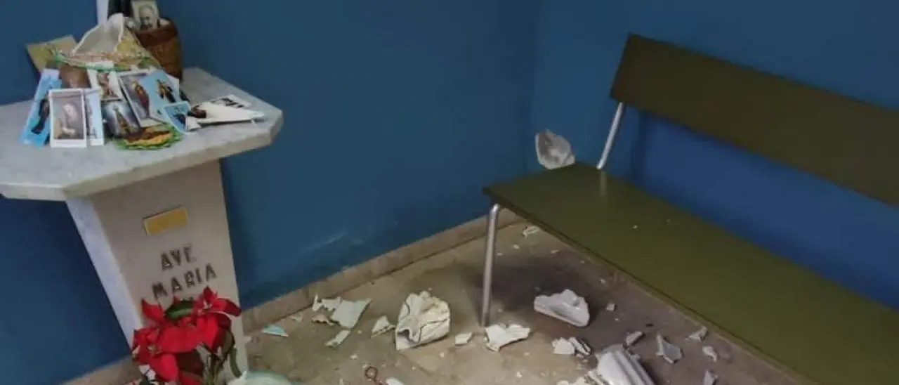 Ospedale di Gioia Tauro, distrutta la Madonnina del Pronto soccorso: sconcerto tra i fedeli e gli operatori