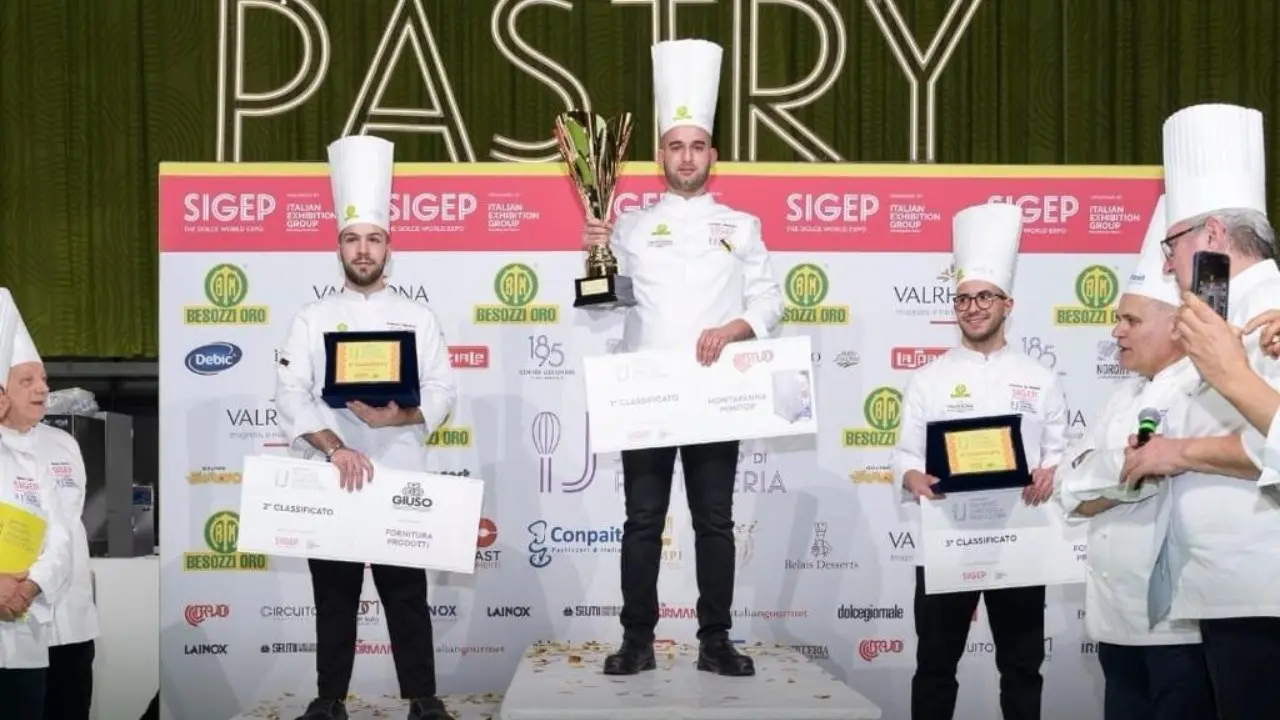 Il calabrese Giuseppe Bonfiglio vince il Campionato italiano Pasticceria e Cioccolateria juniores