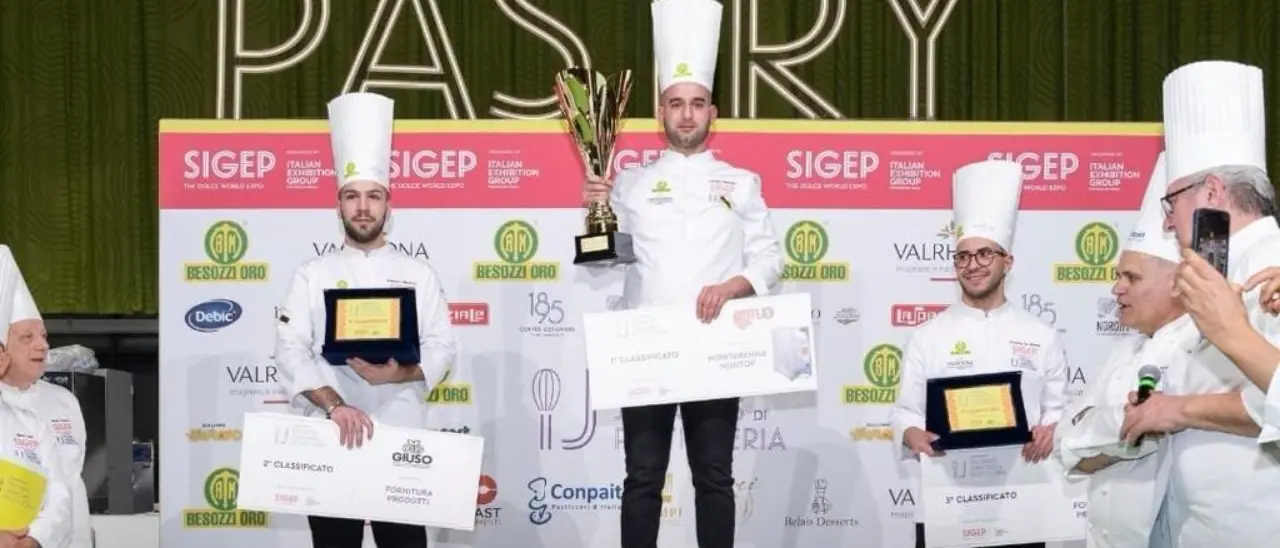 Il calabrese Giuseppe Bonfiglio vince il Campionato italiano Pasticceria e Cioccolateria juniores