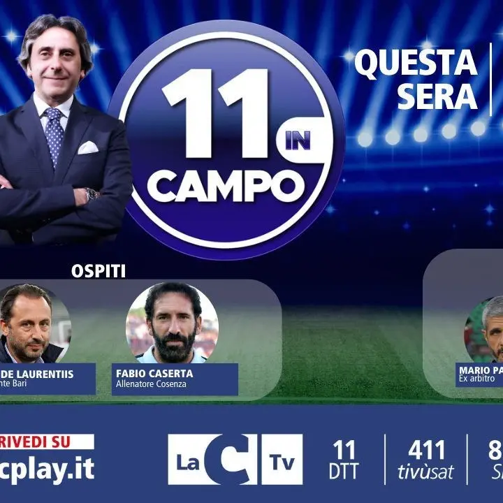 11 in campo, l’allenatore del Cosenza Fabio Caserta tra gli ospiti del format di LaC Tv: questa sera alle 21