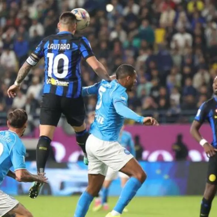 L’Inter vince la Supercoppa italiana: Napoli battuto con un gol di Lautaro al 91’ minuto