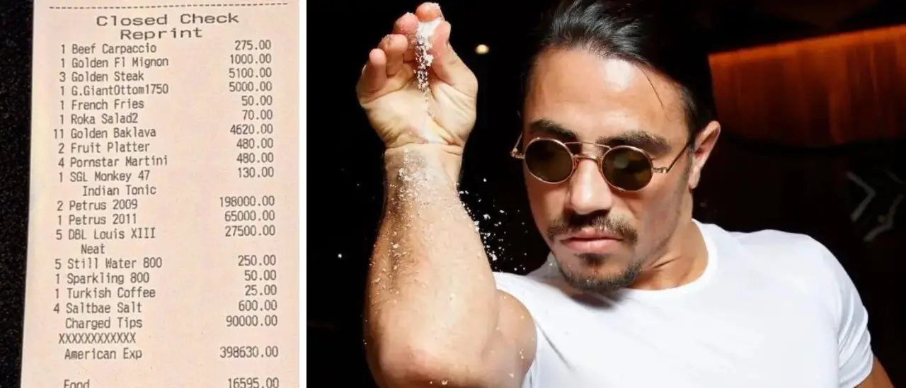 In 4 pagano 100mila euro al ristorante di Salt Bae. E lui se ne vanta sui social facendo insorgere il web