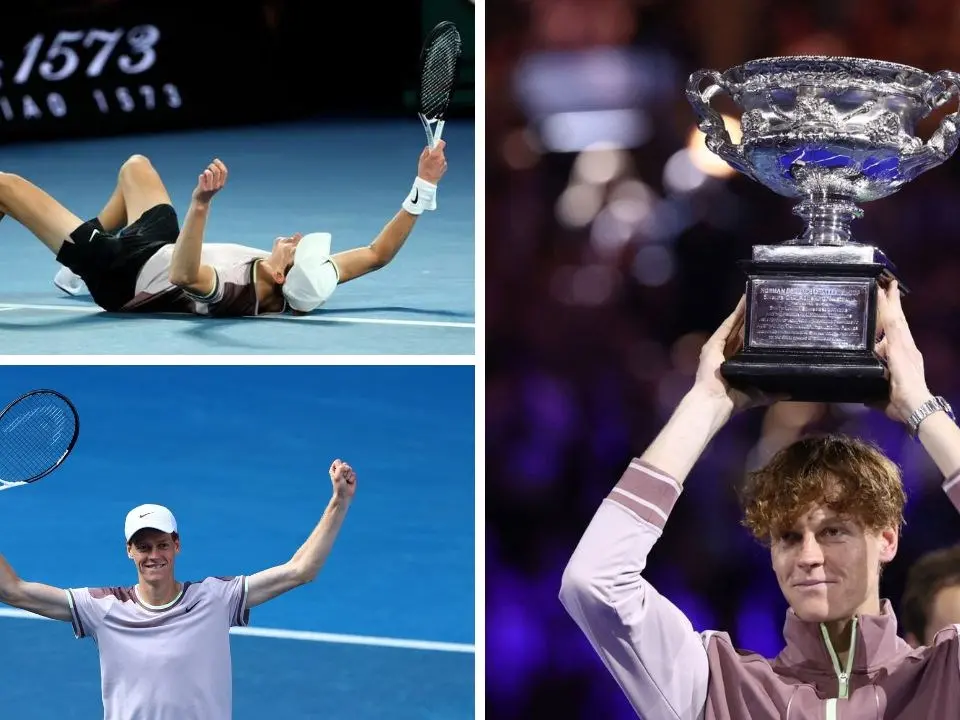 Sinner nella storia: recupera due set a zero e trionfa agli Australian Open: mai nessun italiano come lui