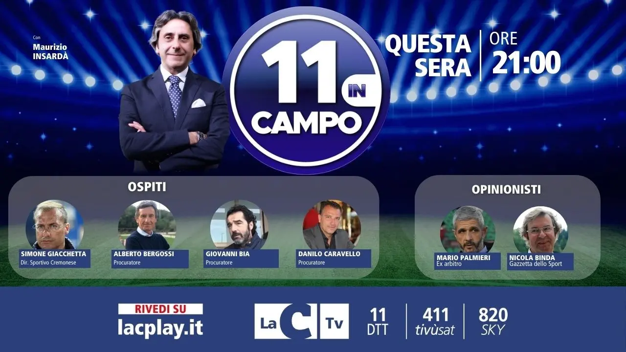 Il ds della Cremonese Simone Giacchetta tra gli ospiti della nuova puntata del format di LaC Tv: questa sera alle 21