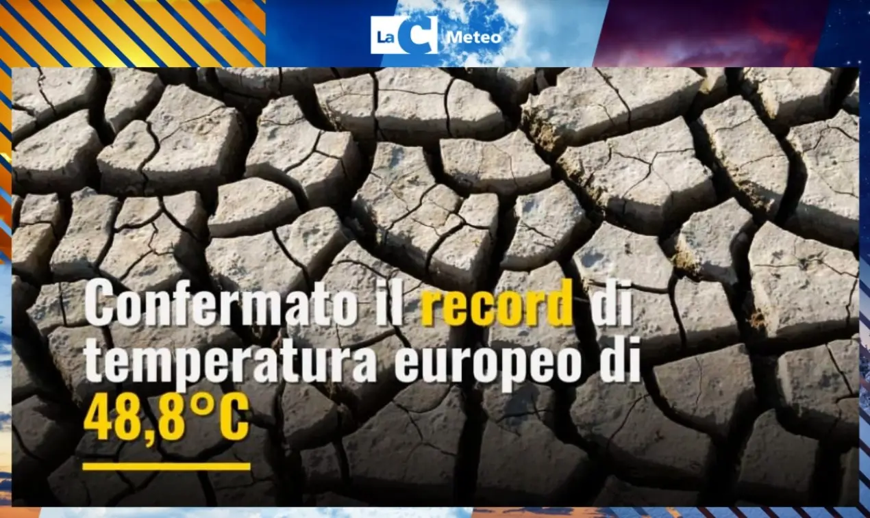 La temperatura di 48,8 gradi registrata in Sicilia nel 2021 è ufficialmente la più alta mai certificata in Europa