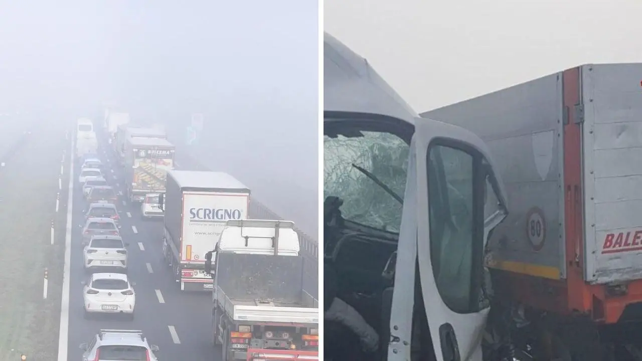 Ecatombe di auto e camion sull’A22: maxi tamponamento coinvolge centinaia di mezzi, autostrada paralizzata