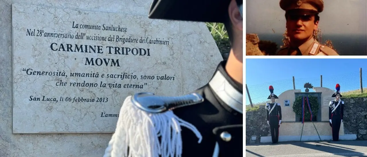 A San Luca il ricordo di Carmine Tripodi, il brigadiere ucciso a colpi di lupara in un agguato 39 anni fa