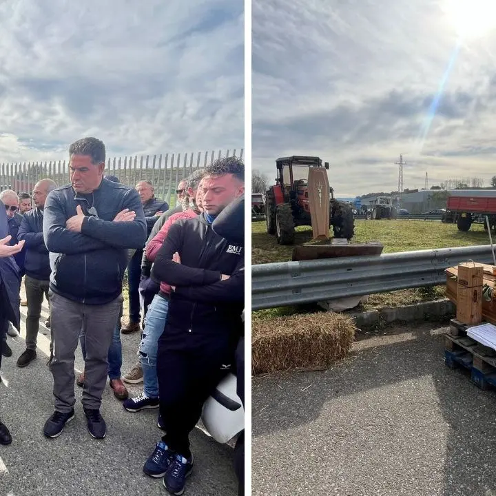 Occhiuto alla protesta dei trattori a Rosarno: «Qui per ascoltare gli agricoltori e valutare interventi della Regione»