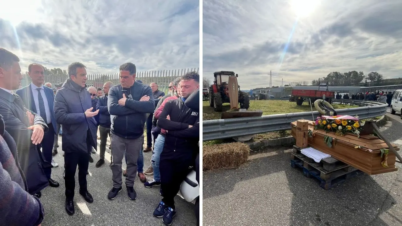 Occhiuto alla protesta dei trattori a Rosarno: «Qui per ascoltare gli agricoltori e valutare interventi della Regione»