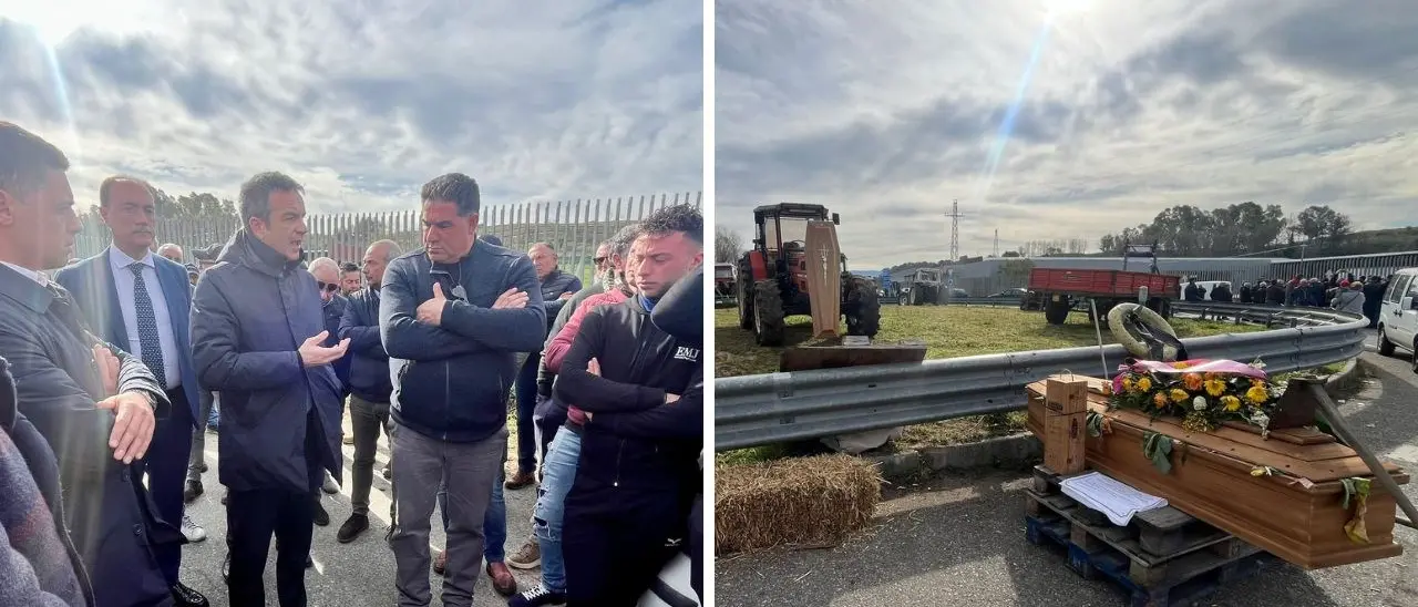 Occhiuto alla protesta dei trattori a Rosarno: «Qui per ascoltare gli agricoltori e valutare interventi della Regione»