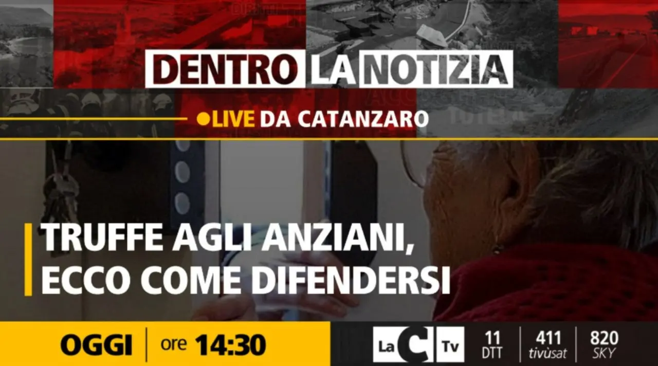 Anziani calabresi nel mirino dei truffatori, a Dentro la Notizia i carabinieri spiegano come difendersi