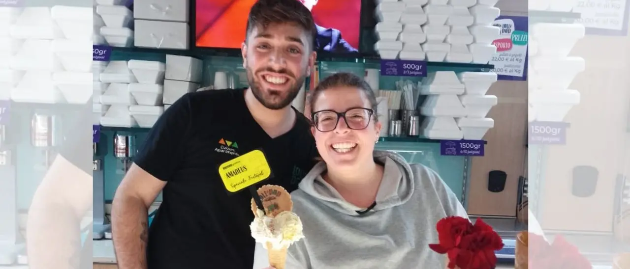 A Sanremo c’è il sole e in piazza spopola il gelato al gusto… Amadeus!
