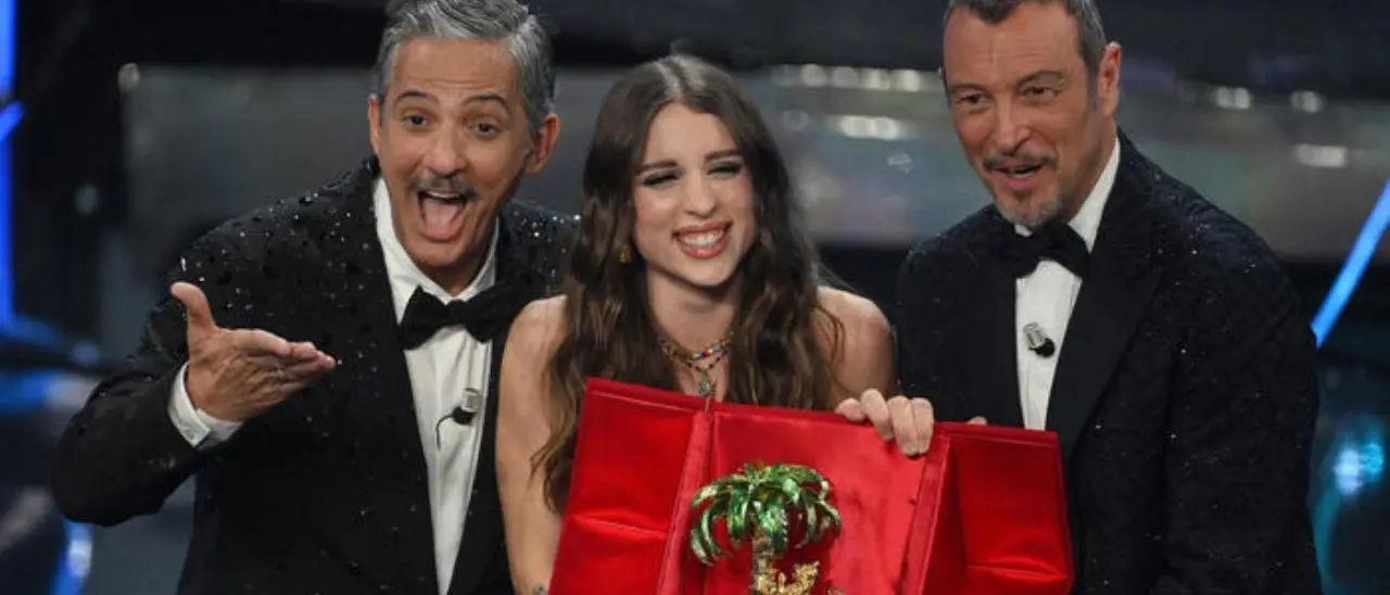 Angelina Mango vince Sanremo ma il vero trionfatore è Amadeus che batte ogni record: 74% di share per la serata finale