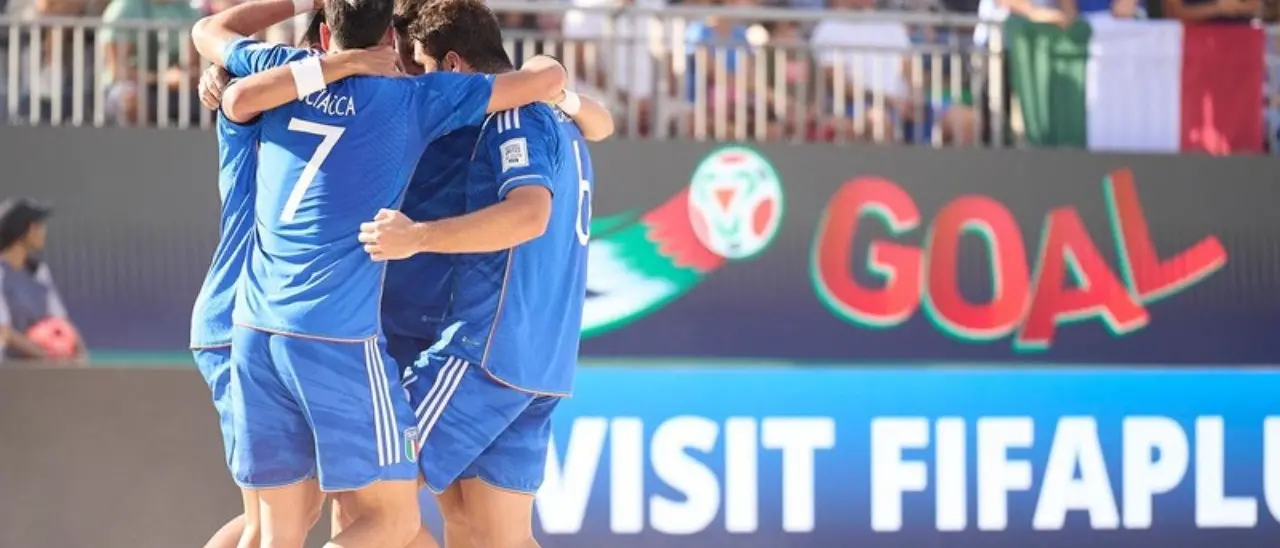 Beach Soccer, ai mondiali l’Italia vince anche con l’Egitto. E pure il calabrese Miceli mette la firma nel 6-2