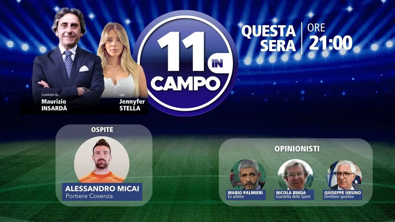 Il portiere del Cosenza Alessandro Micai ospite di “11 in campo”: questa sera su LaC Tv