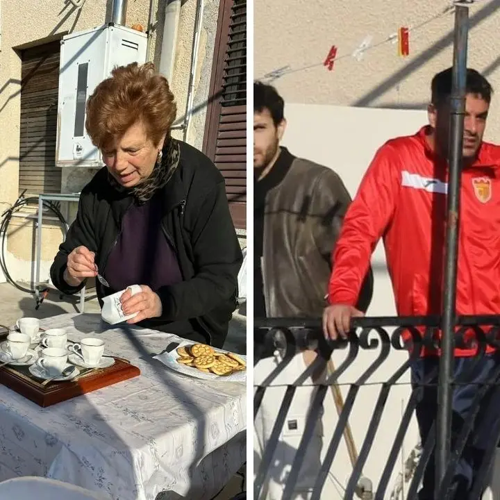 Tutti a casa della signora Renata, balcone e caffè per la troupe della squadra ospite mentre Isola e Gioiosa si affrontano in campo