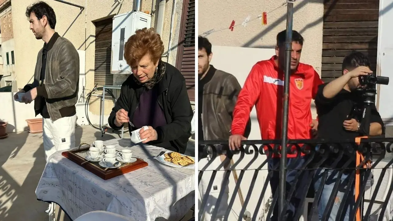 Tutti a casa della signora Renata, balcone e caffè per la troupe della squadra ospite mentre Isola e Gioiosa si affrontano in campo