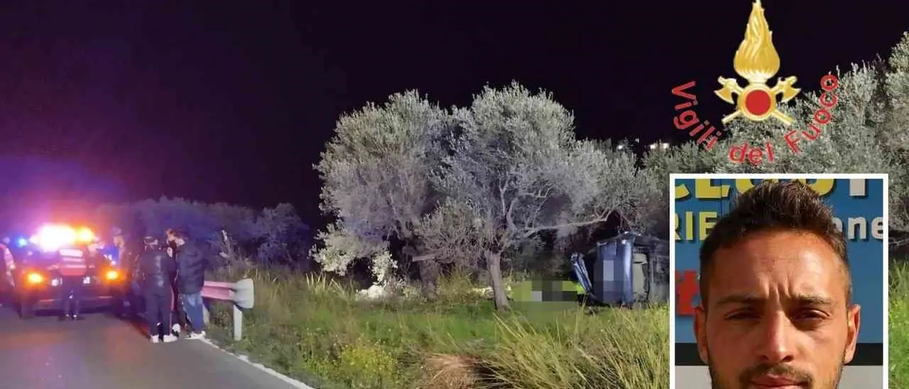 Ancora una tragedia sulla 106, auto sbanda e si ribalta nel Catanzarese: morto il calciatore del San Luca Marco Pezzati