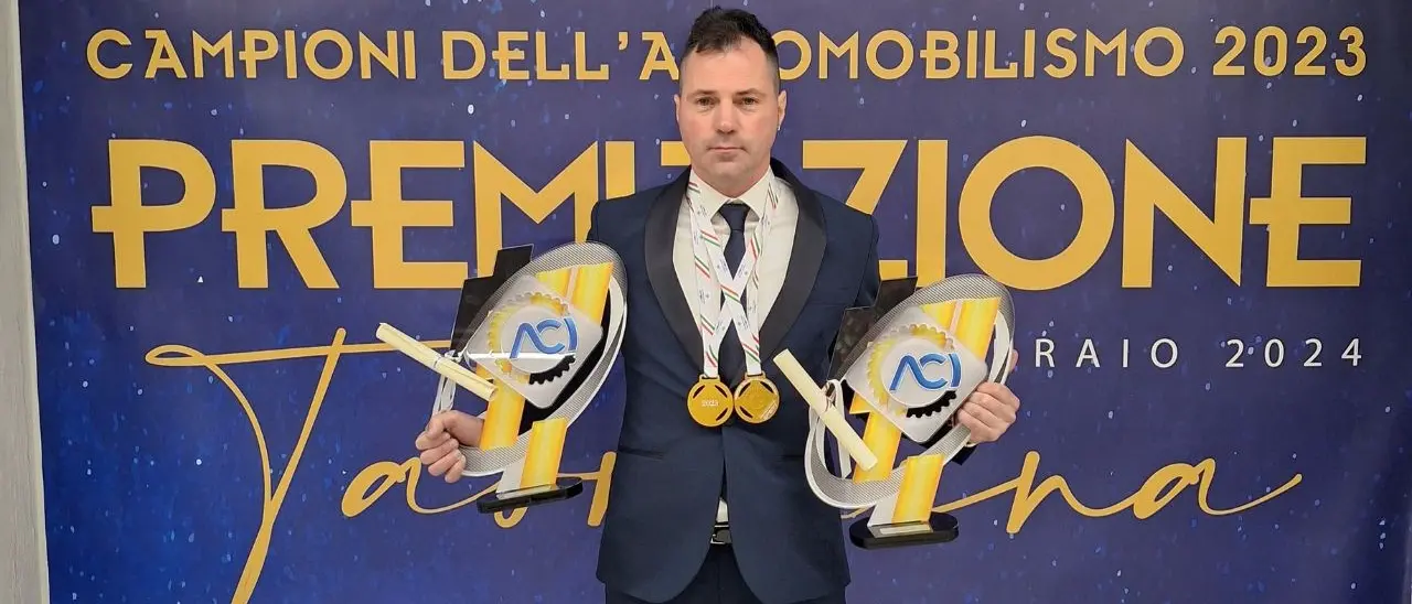 Campioni italiani Aci sport 2023, in Sicilia premiato il pilota calabrese Claudio Gullo