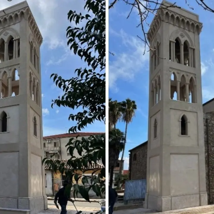 Mileto, il campanile del Santuario della Cattolica ritorna agli antichi splendori