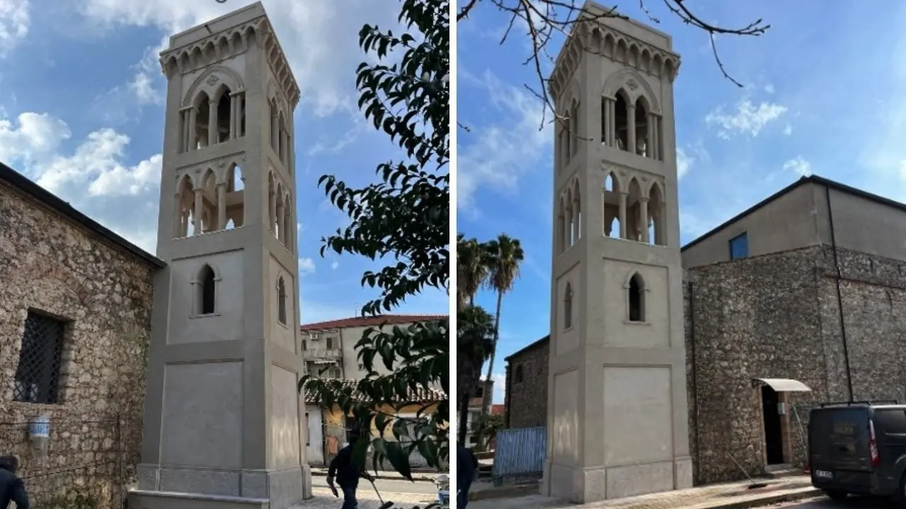 Mileto, il campanile del Santuario della Cattolica ritorna agli antichi splendori