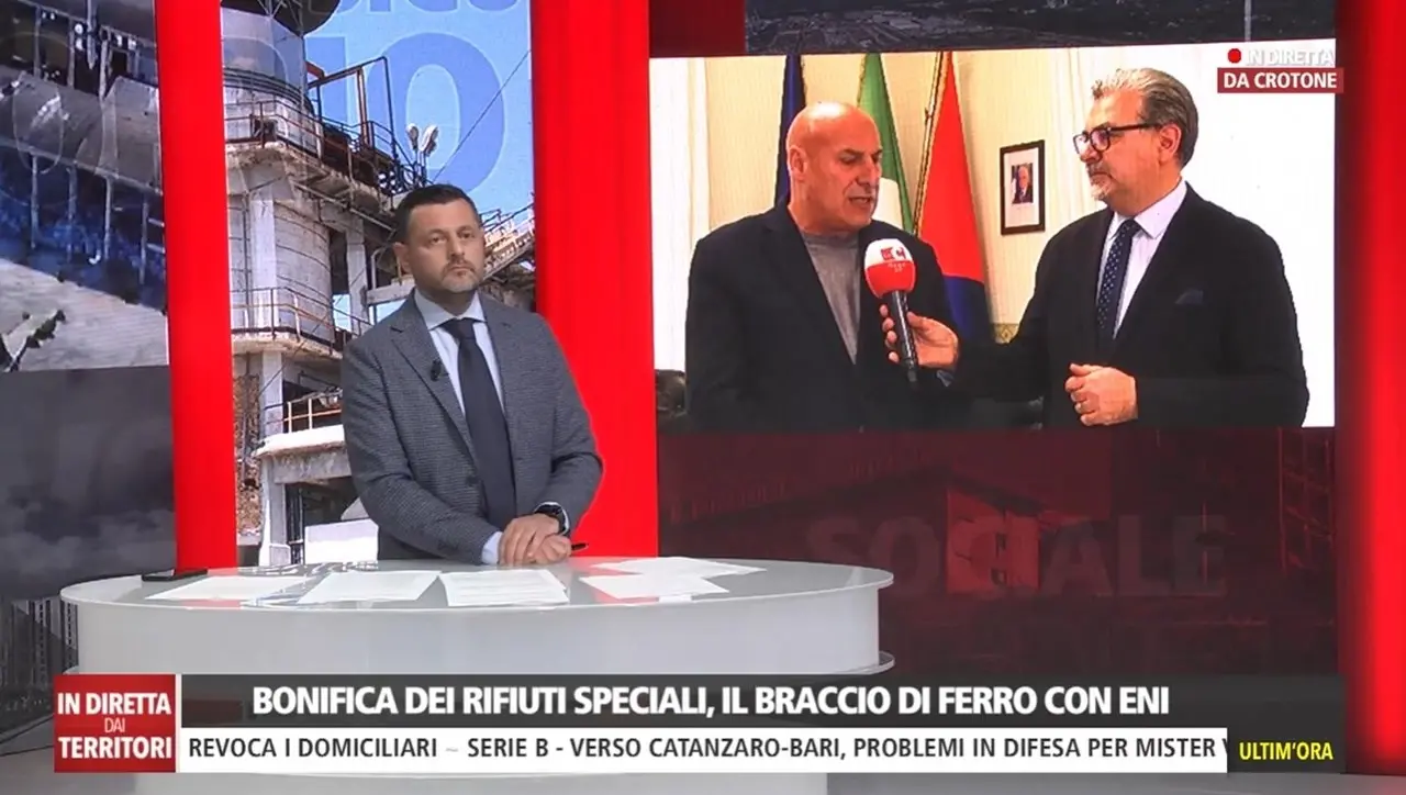 Bonifica senza fine a Crotone, ne parliamo a Dentro la Notizia con Vincenzo Voce e Mario Oliverio