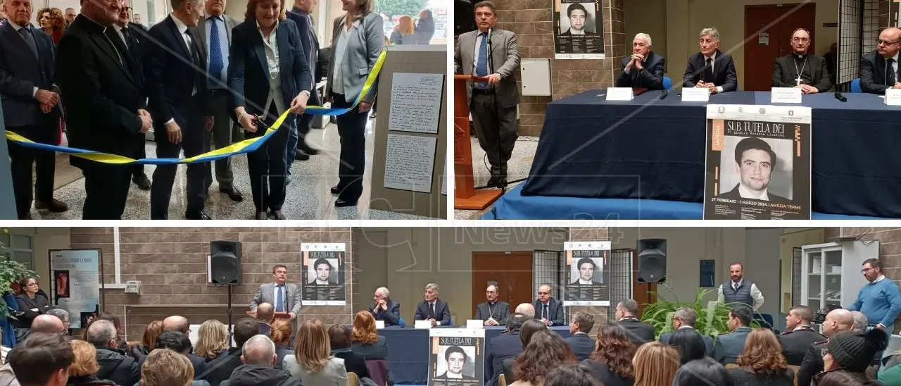 Al Tribunale di Lamezia la mostra dedicata al giudice ragazzino, il procuratore Curcio: «Abbiamo tutti un debito verso Livatino»