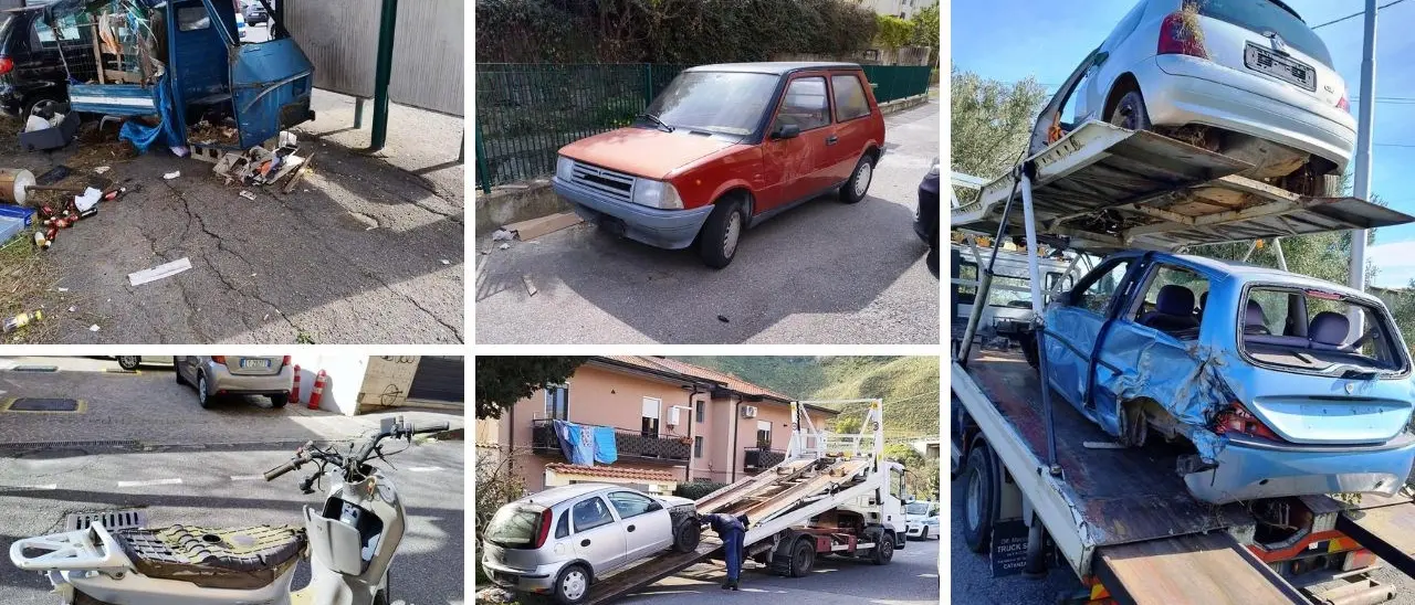 Lotta al degrado a Catanzaro, rimossi 16 veicoli abbandonati sul territorio comunale