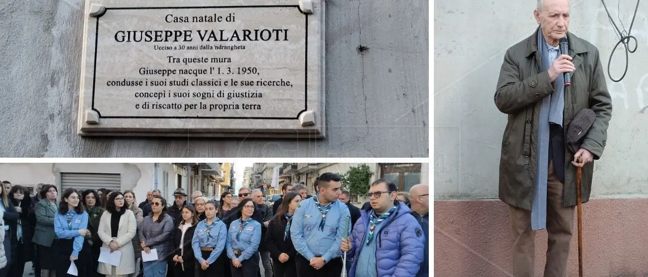 A Rosarno una targa per ricordare Valarioti: «La memoria di Peppe per troppo tempo dimenticata e osteggiata nella sua stessa città»